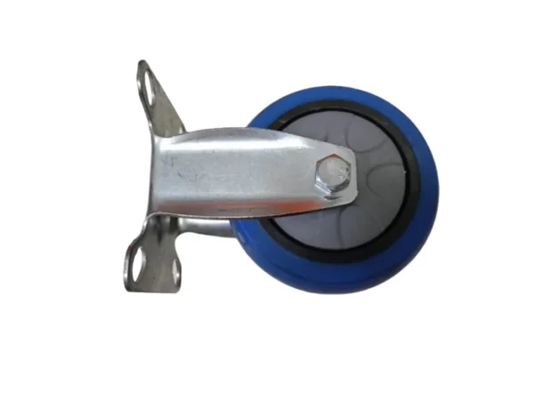 Fiber Trolley Rubber Wheel - Fixed 500 kg - Image 2