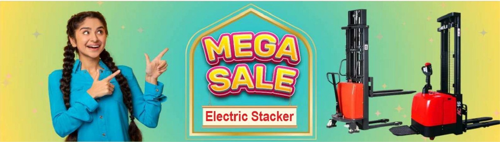 Fully Electric Stacker for Warehouses in Noida